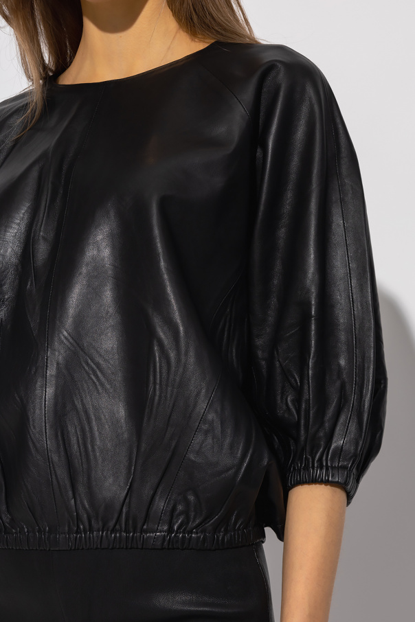 ‘Chia’ leather top Notes Du Nord Vitkac Italy